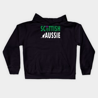 Scottish Aussie (for dark backgrounds) Kids Hoodie